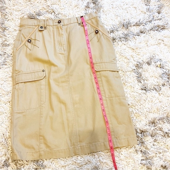 Blue Willis | Khaki Knee Length Skirt Size 40 - Picture 11 of 11